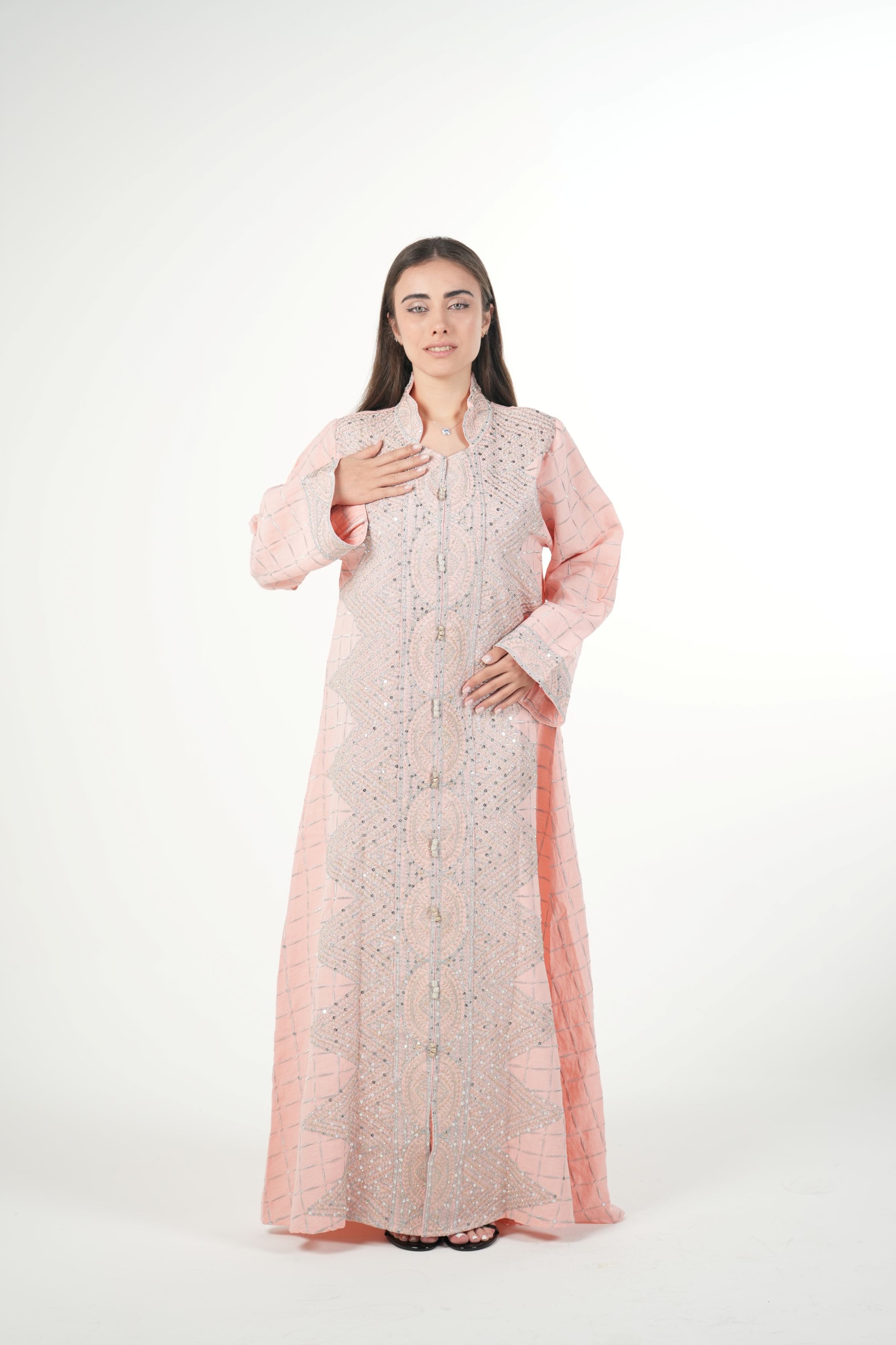 Classic Black Embroidered Jalabiya