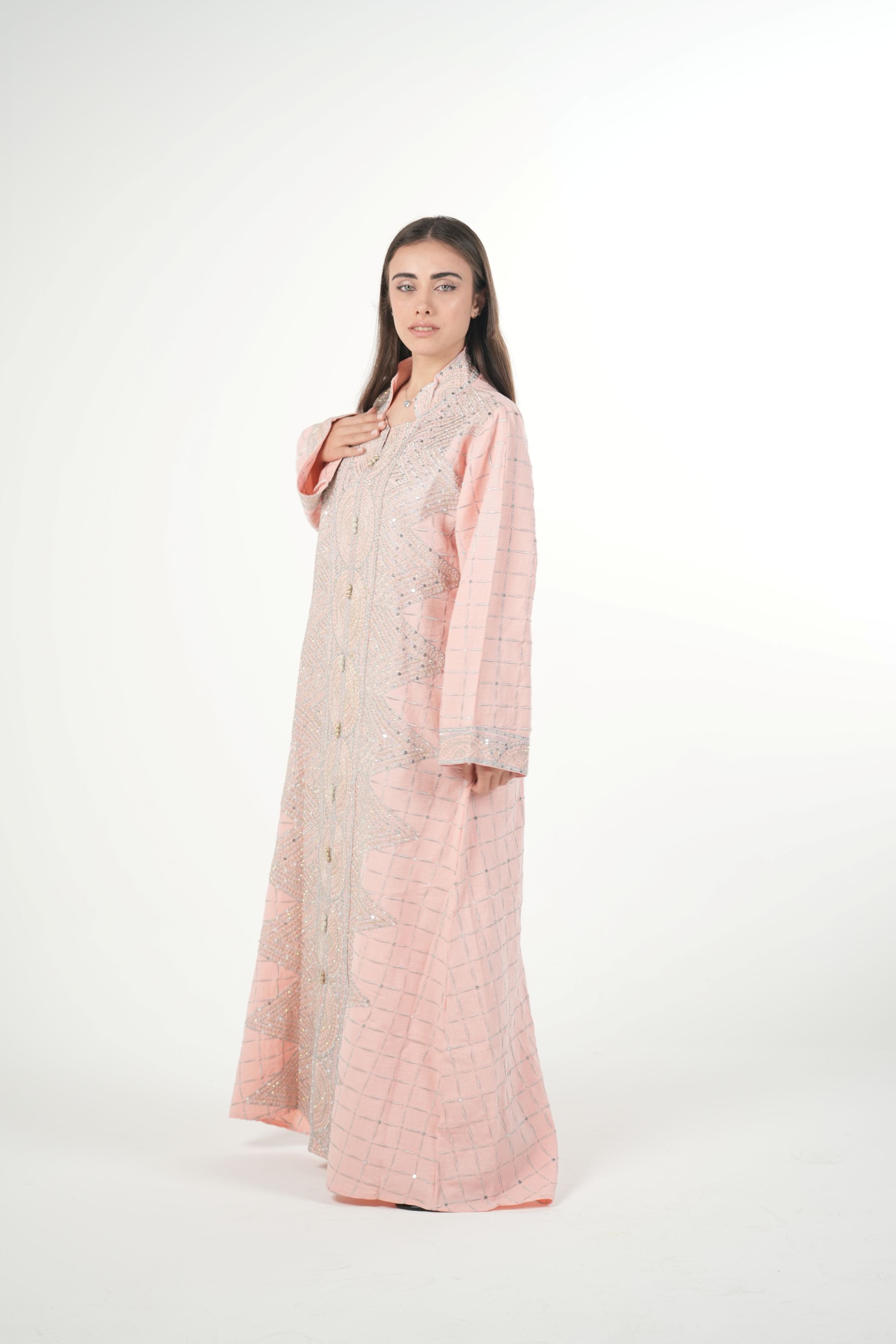 Classic Black Embroidered Jalabiya