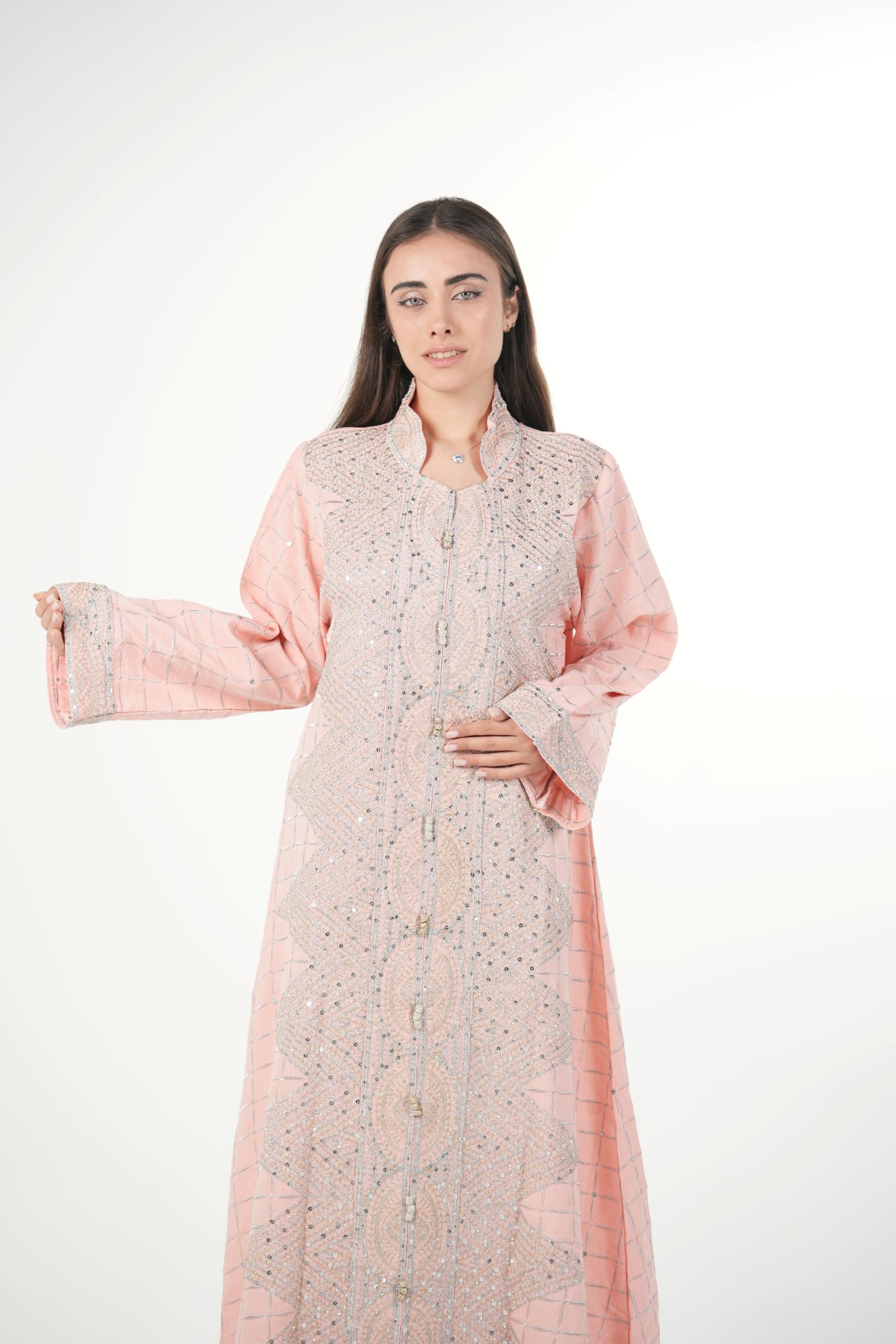 Classic Black Embroidered Jalabiya