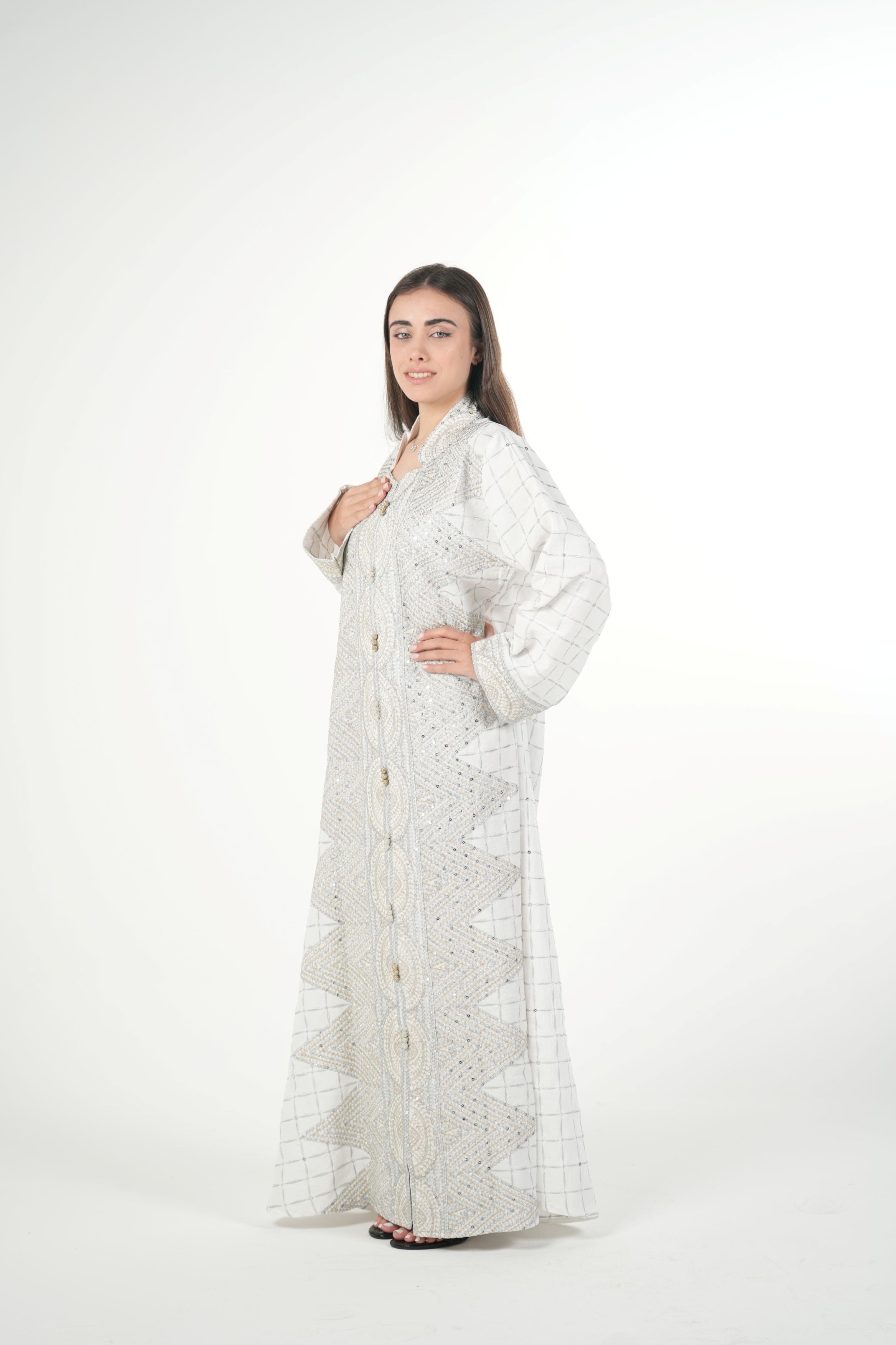 Classic Black Embroidered Jalabiya