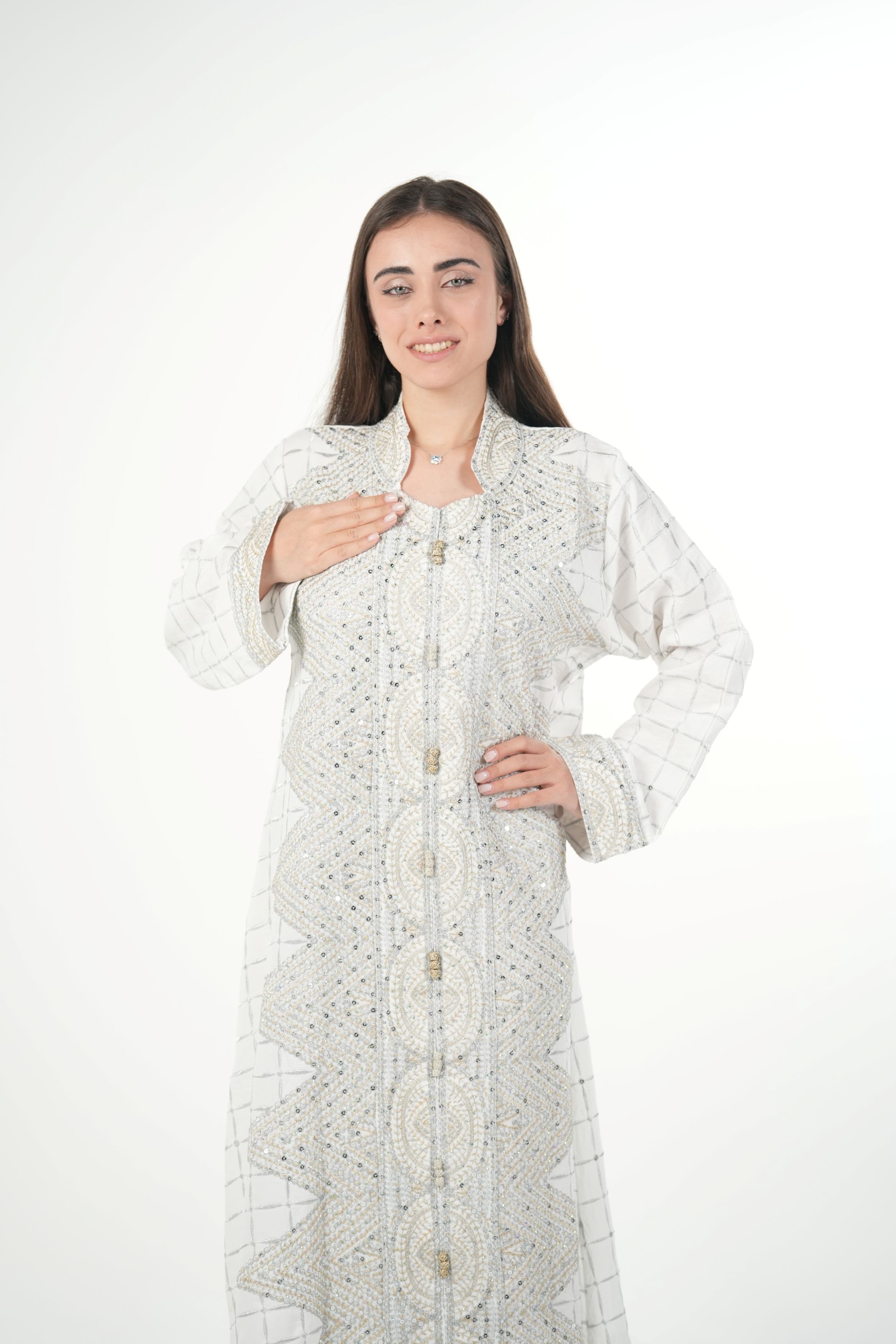 Classic Black Embroidered Jalabiya