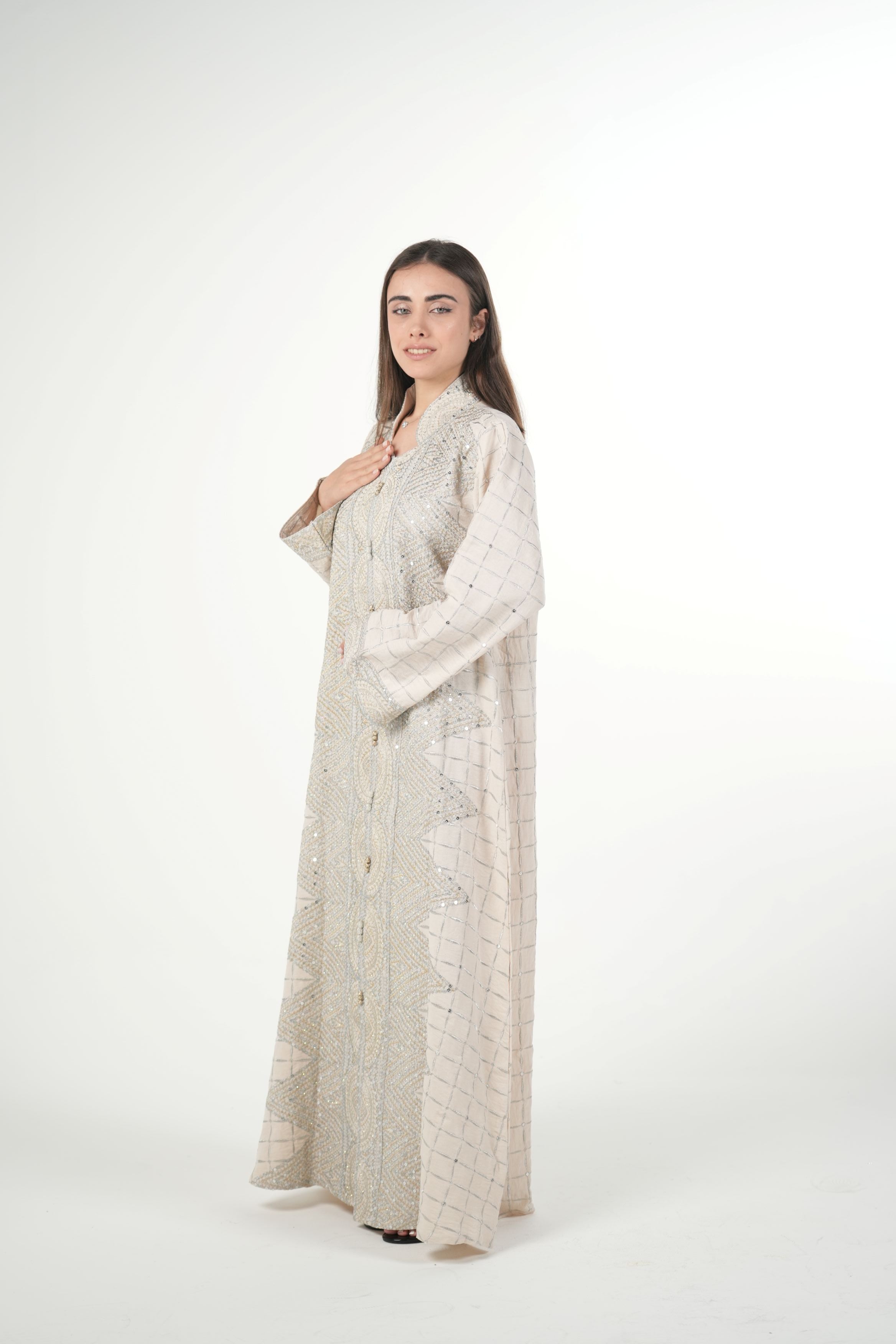 Classic Black Embroidered Jalabiya