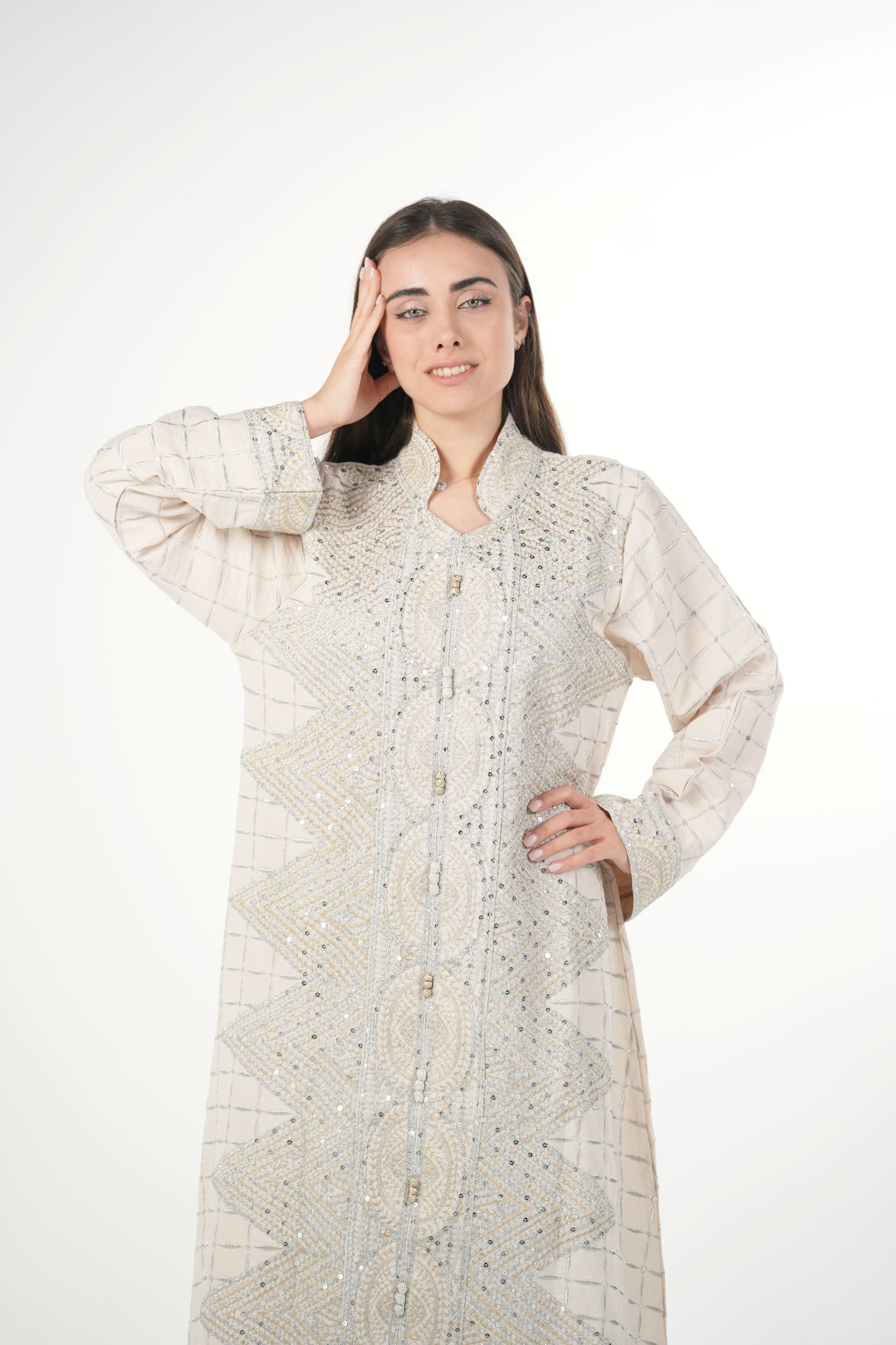 Classic Black Embroidered Jalabiya