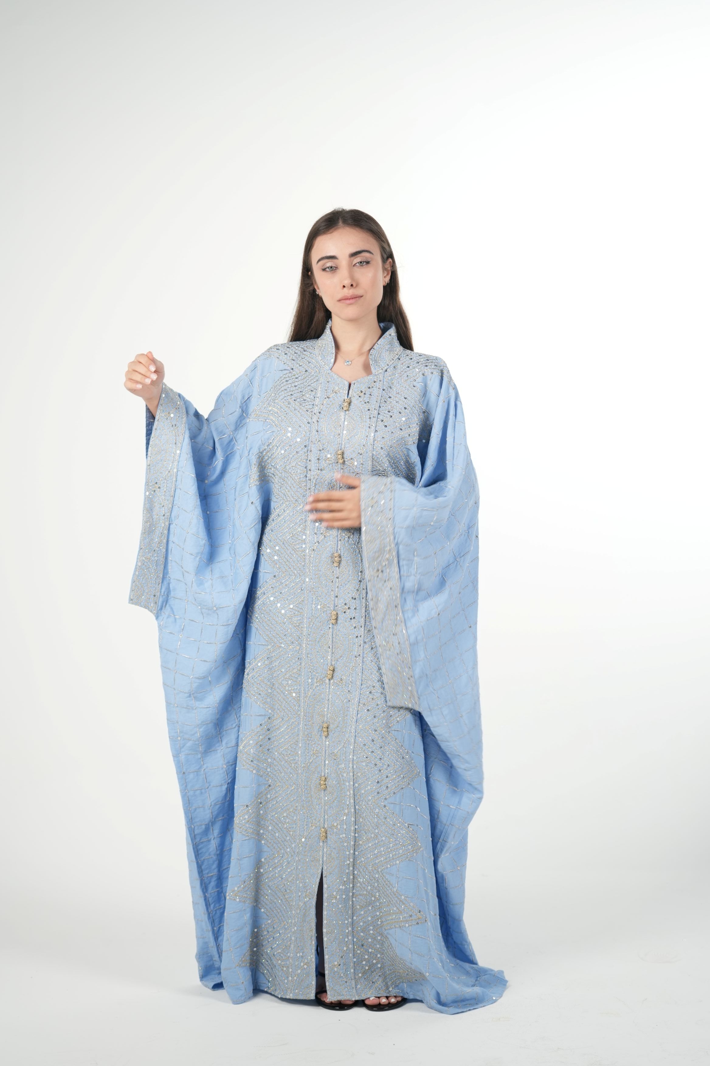 Emerald Embroidered Jalabiya