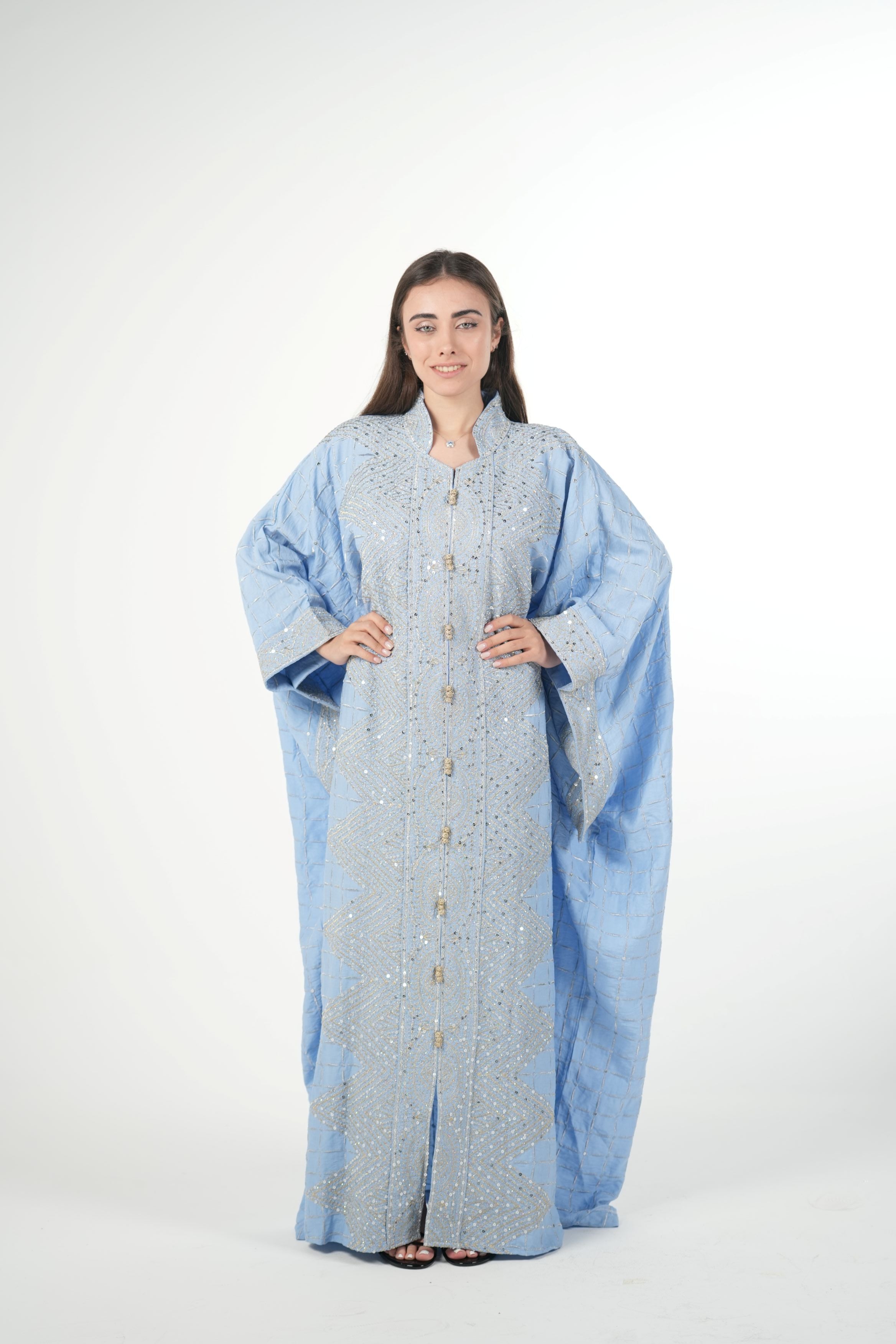 Emerald Embroidered Jalabiya