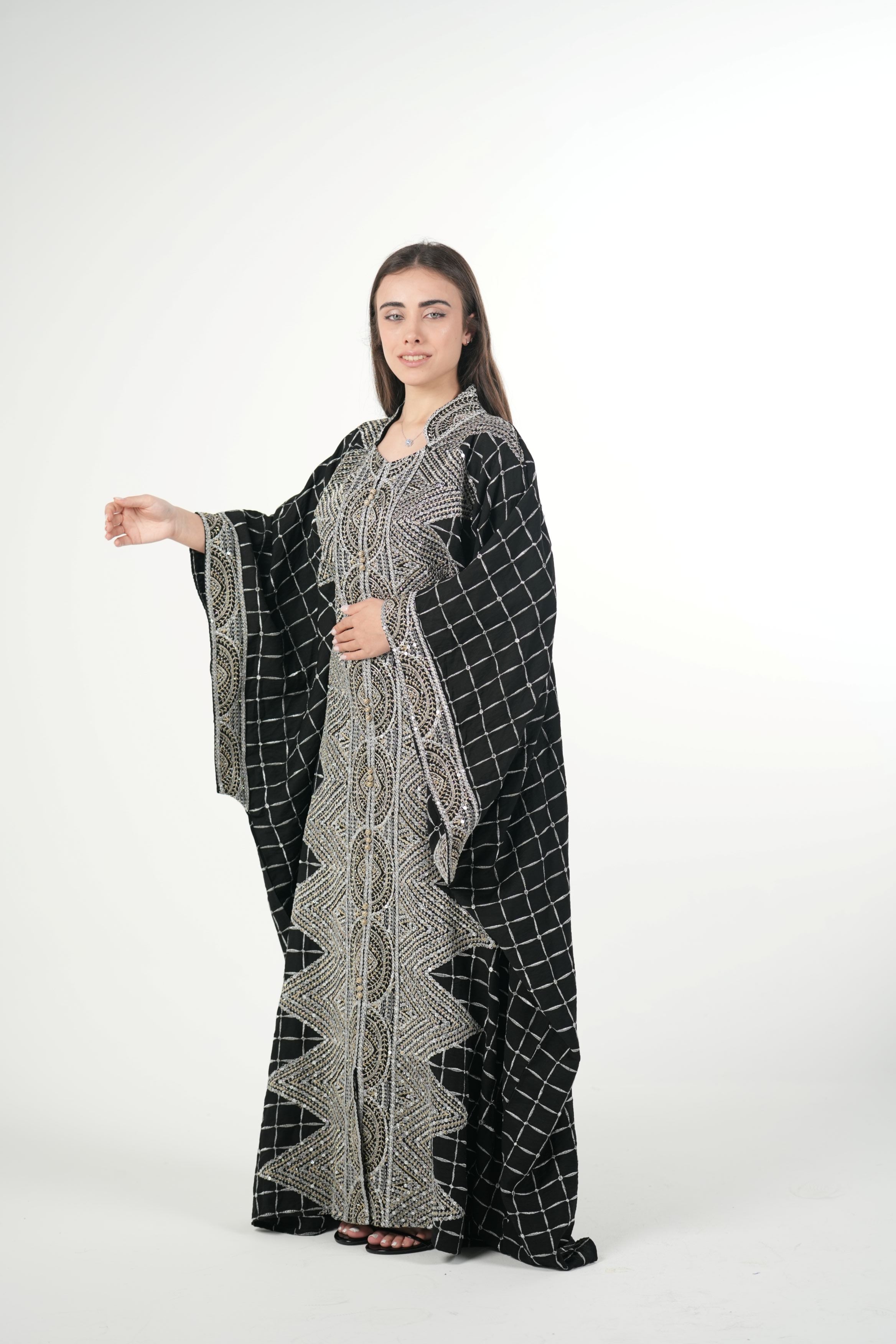 Emerald Embroidered Jalabiya