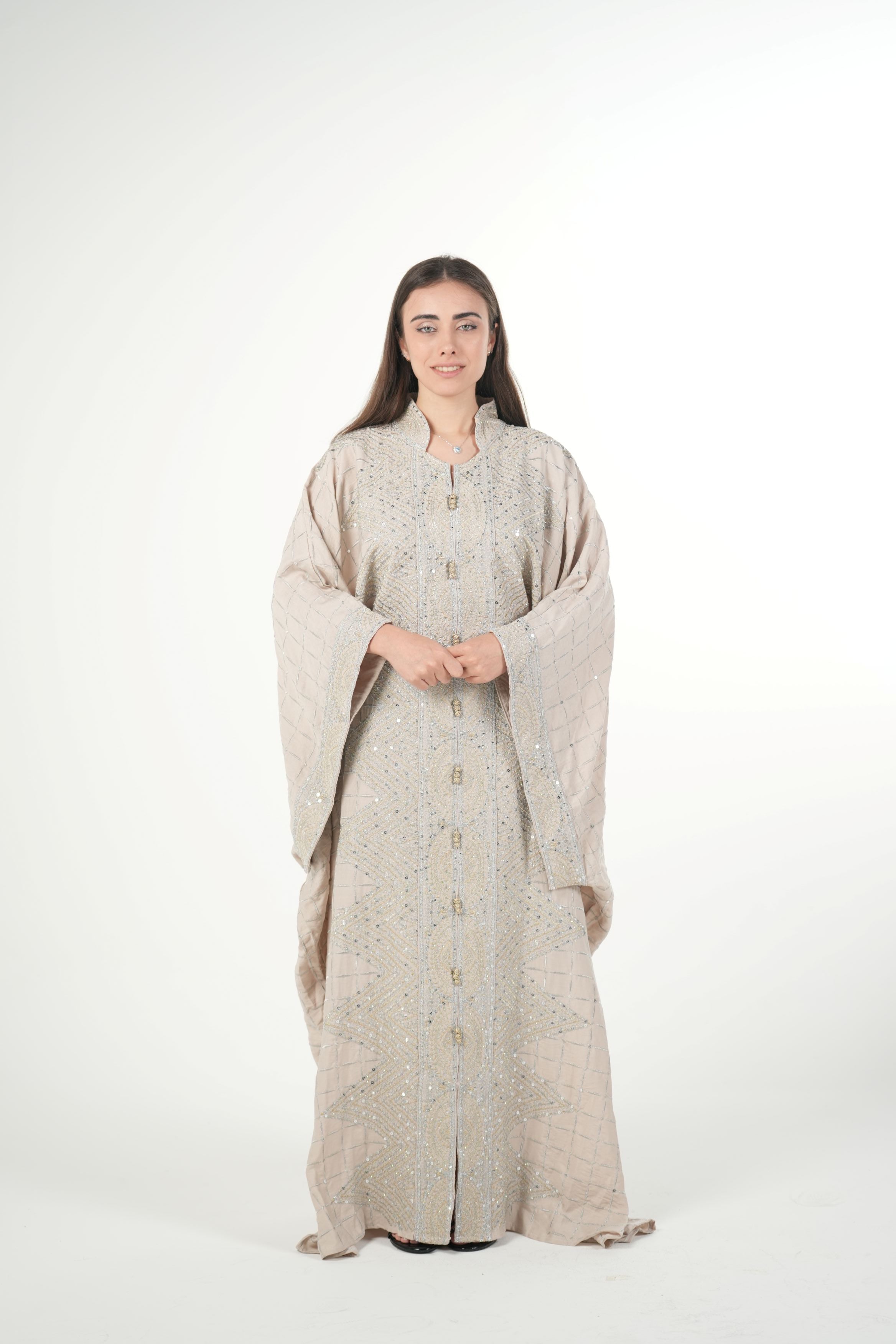 Emerald Embroidered Jalabiya