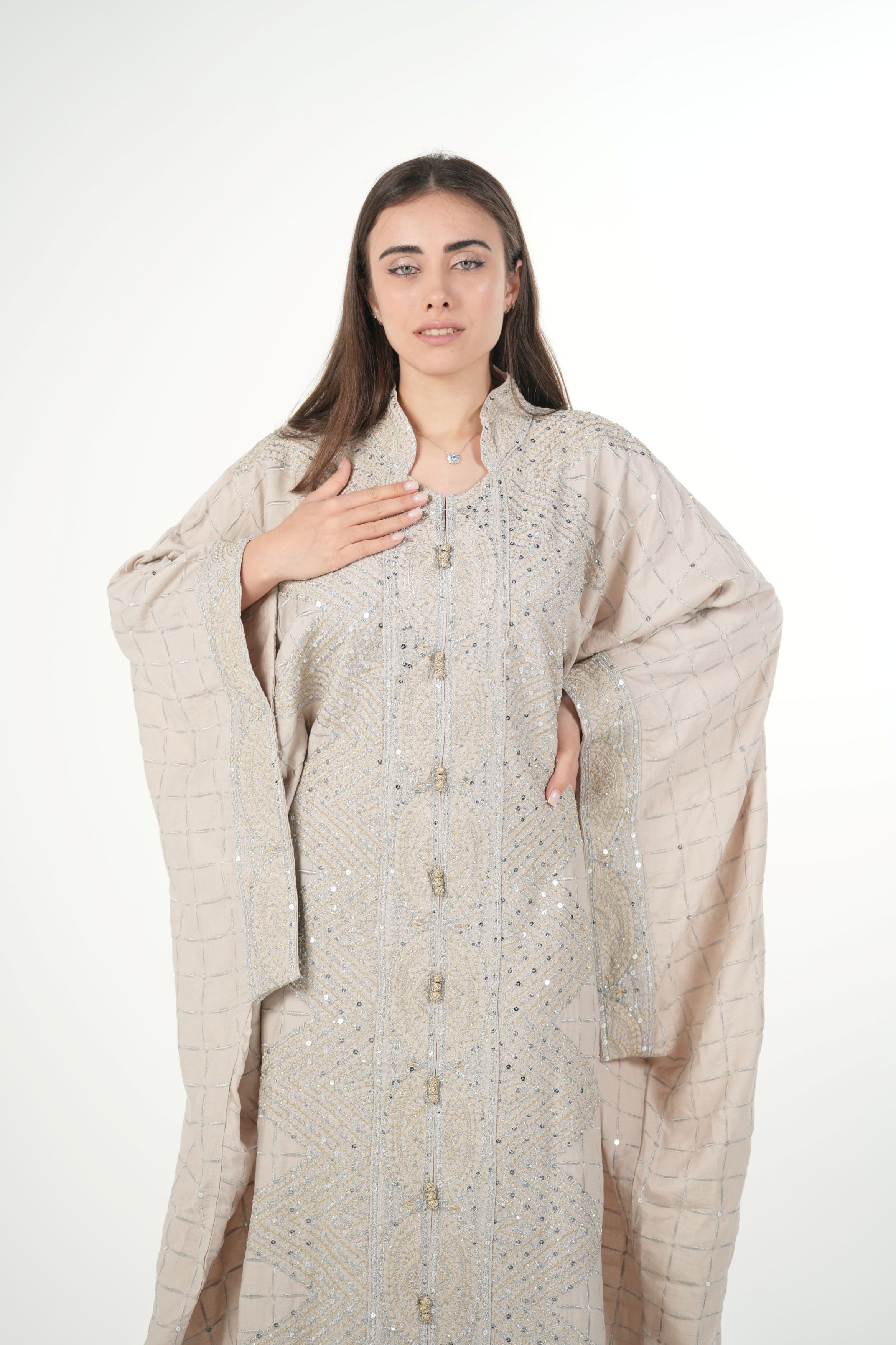 Emerald Embroidered Jalabiya